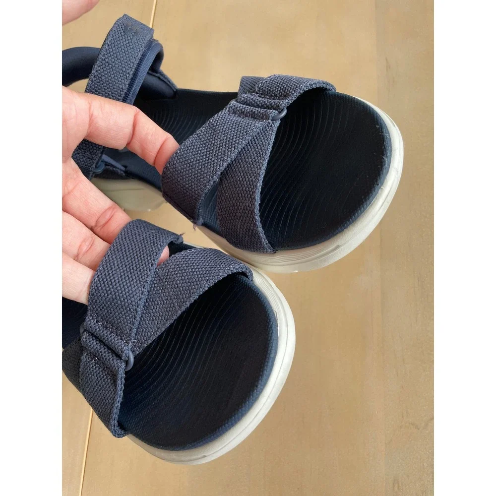 Skechers Slip-ins Arch Fit Sandals Womens 8 Navy Adjustable Strap Comfort 140812